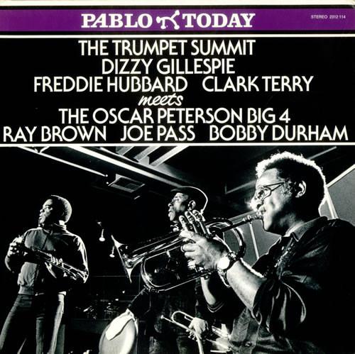 

LP Record DIZZY GILLESPIE, FREDDIE HUBBARD, C - Trumpet Summit Meets The Oscar Pete 2312114 PABLO TODAY 1980 US Jazz Used