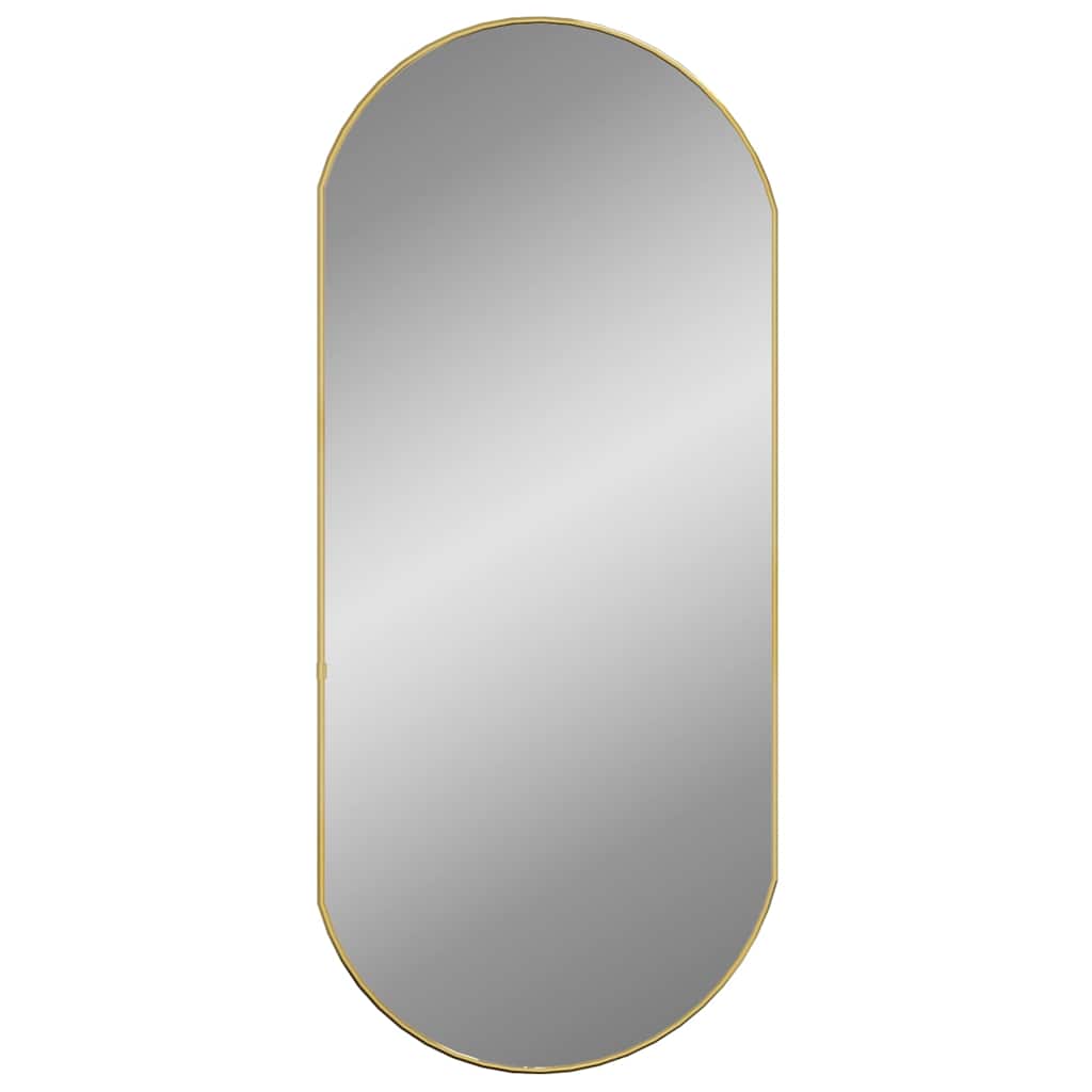 Wandspiegel Gold 90x40 cm Oval