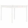 VidaXL Table de jardin blanc 121x82,5x76 cm bois massif de pin 823970