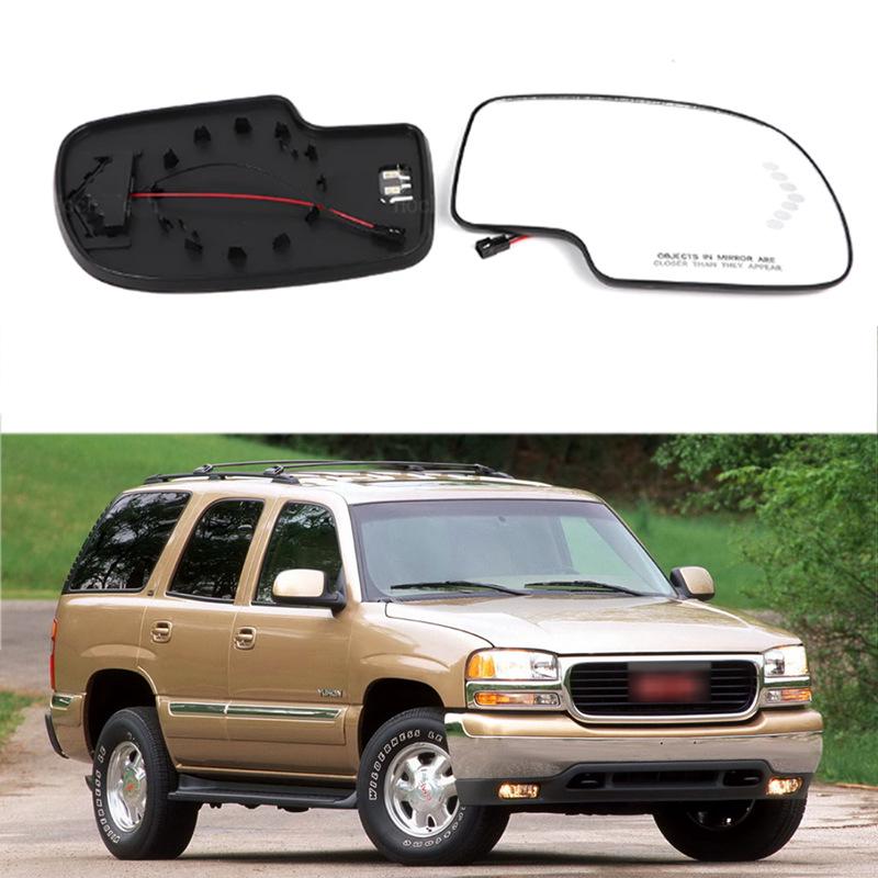 

Fits 03-07 GMC Sierra Yukon XL 1500-3500 Rearview Mirror Glass Right Heated