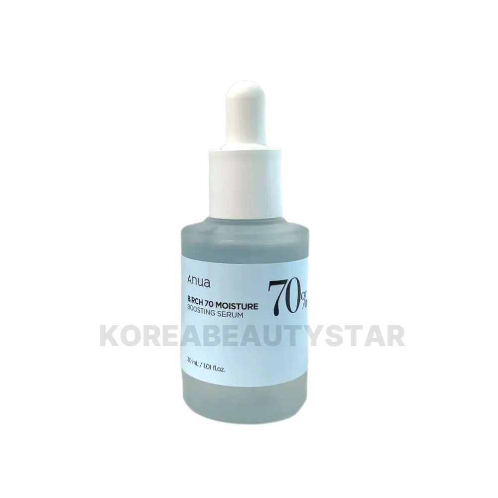 Anua Birch 70 Moisture Boosting Serum 30ml Hydrating Hyaluronic Acid Skincare Korean Cosmetics