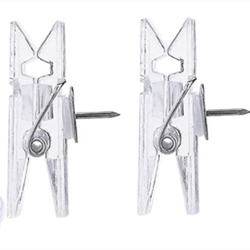 Transparent Plastic Clips: Creative Pushpins for DIY, Photos, Cork Boards