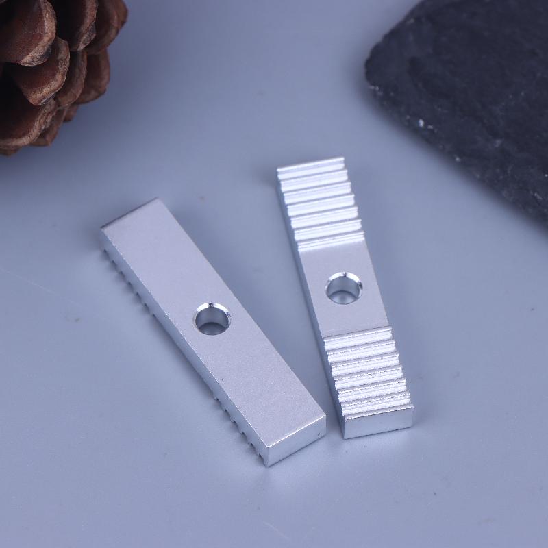 2/5Pcs Reprap Diy 2Gt/S2M Timing Belt Fixing Piece Aluminum Alloy Tooth Pitch Clamp Fixed Clip Cnc 9*40Mm For 3D Printer Part
