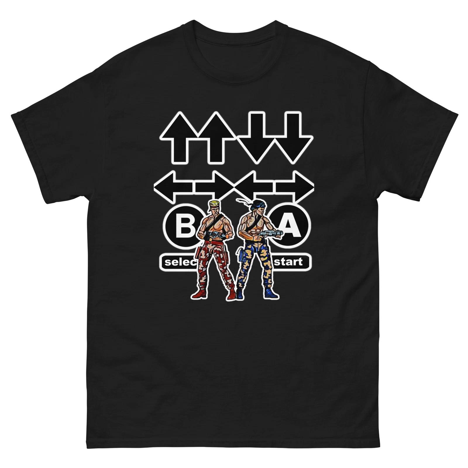 Men s and Women s T-shirts Contra Classic T-Shirt - Level Up Your Style with Retro Gaming Awesomeness! XL
