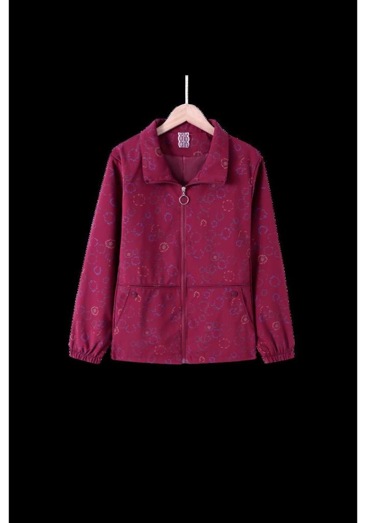 Fashionable Spring & Autumn 2026 Hooded Windbreaker for Middle-Aged & Elderly Women - Stylish Casual Jacket Coat Cardigan