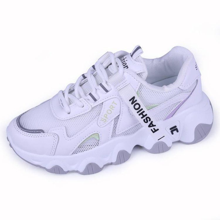 Casual Shoes Women's New Summer Ins Trendy Versatile Platform Women's Shoes Mesh Breathable Student Sports Shoes