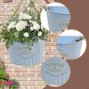 Creative Semi-circular Hanging Flower Pot Wall Planter with Rope for Home Decor Housewarming