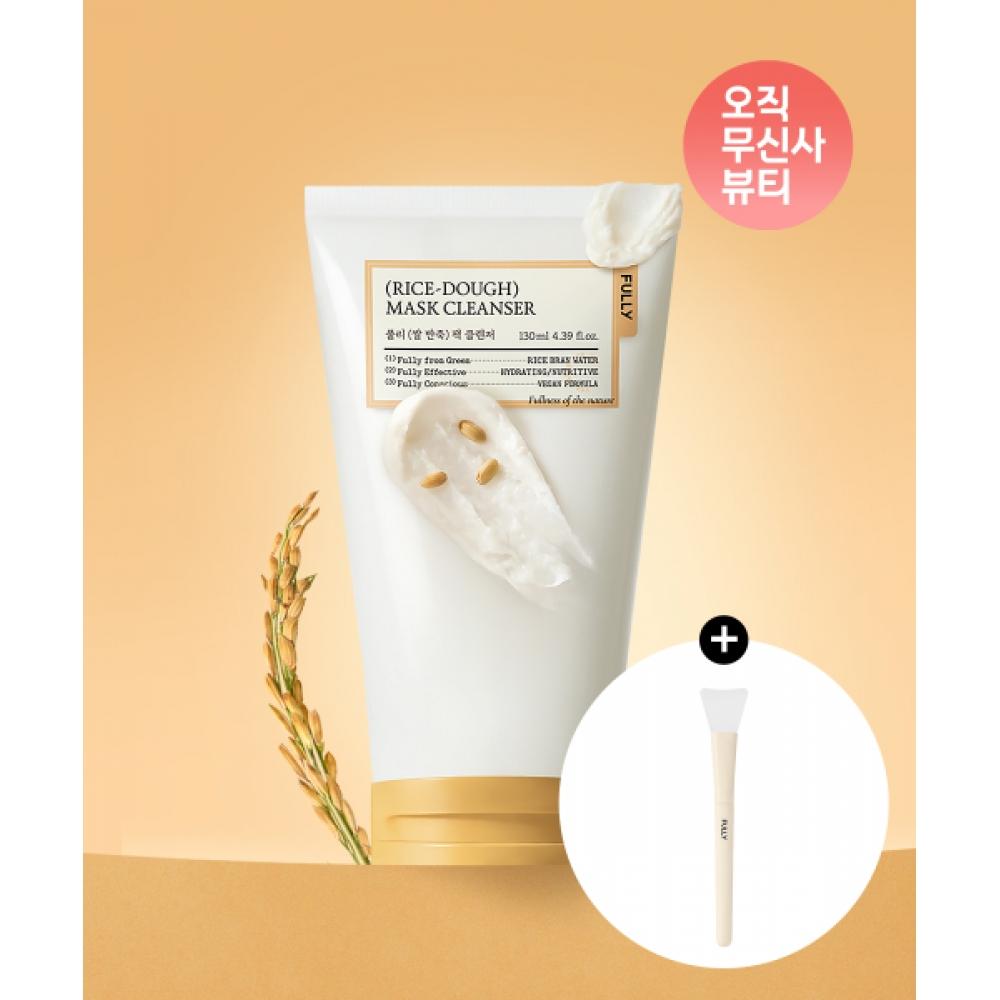 Fully Rice Dough Pack Cleanser 130ml  + Silicone Pack Brush NONE