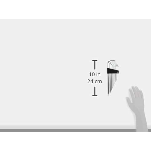 Kyoto Tool (KTC) High-Grade Ball Point L-Shaped Long Hex Wrench Set, 9 Pieces, HLD2509