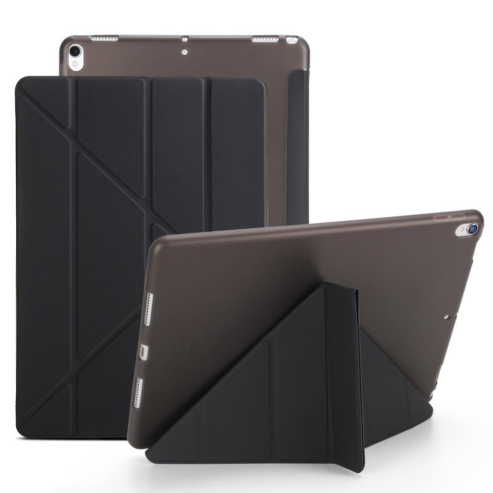 

Защитный кожаный чехол для Apple iPad Air, Совместим с Air 4/5/6/7 и Mini 3, Подходит для моделей 8-го-11-го поколений, Дизайн Y Fold mini 4/5 чёрный
