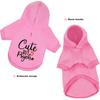 Cute but Psycho Dog Hoodie - Warm and Soft Dog Sweatshirt with Leash Hole, Fun Slogan Print, Cozy Winter Coat for Small Medium Dogs and Cats, Perfect