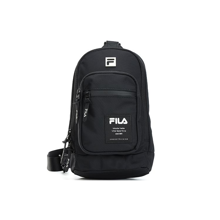 FILA Athletics Fashion Casual Polyester Crossbody Waist Bag Men bags Deep-Black A13M211106F-BK One Size