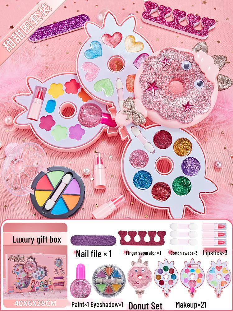 Kids' Makeup Set for Ages 3-6: Genuine Girls' Playhouse Toy with Lipstick 012/013