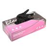 50pcs Rubber Gloves Disposable Black Powder Free Textured Fingertips Gloves for Home Beauty Salon