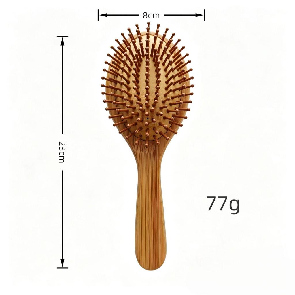 Portable Anti-static Bamboo Air Cushion Hair & Meridian Massage Comb