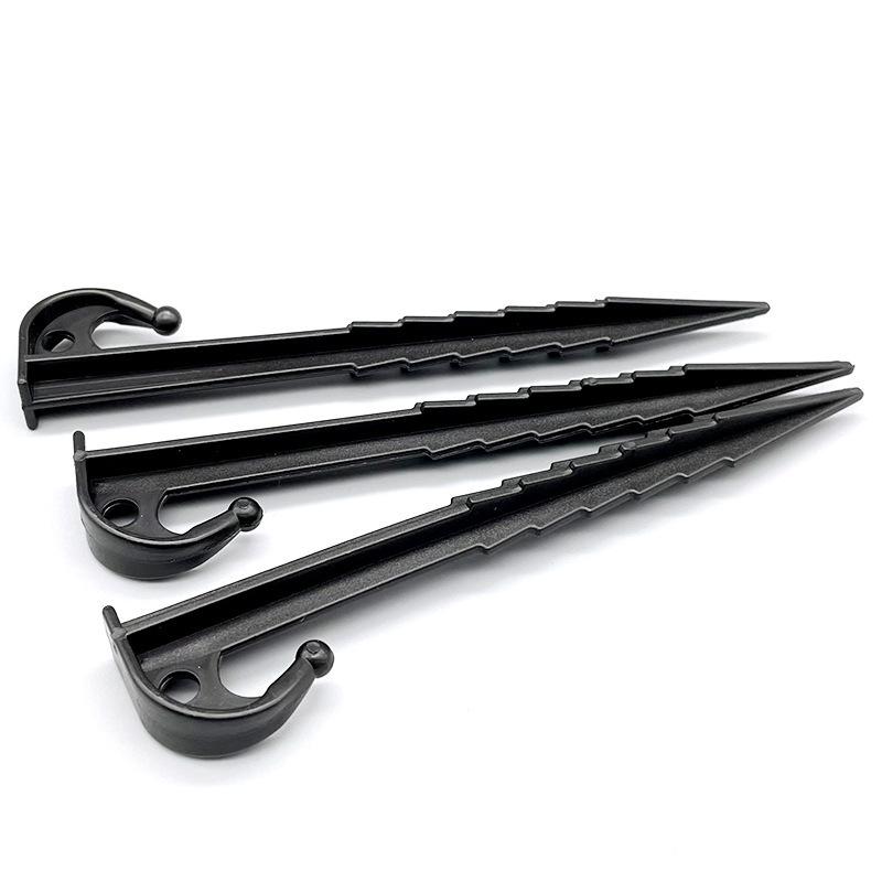 5.5 Inch 14.5cm Serrated Plastic Tent Stakes Outdoor Camping Tent Pegs Accessories