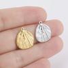 Teamer 3pcs/Lot Shell Charms For Jewelry Gold Color Stainless Steel Pendant For Necklace Earrings DIY Making Fashion Accessories