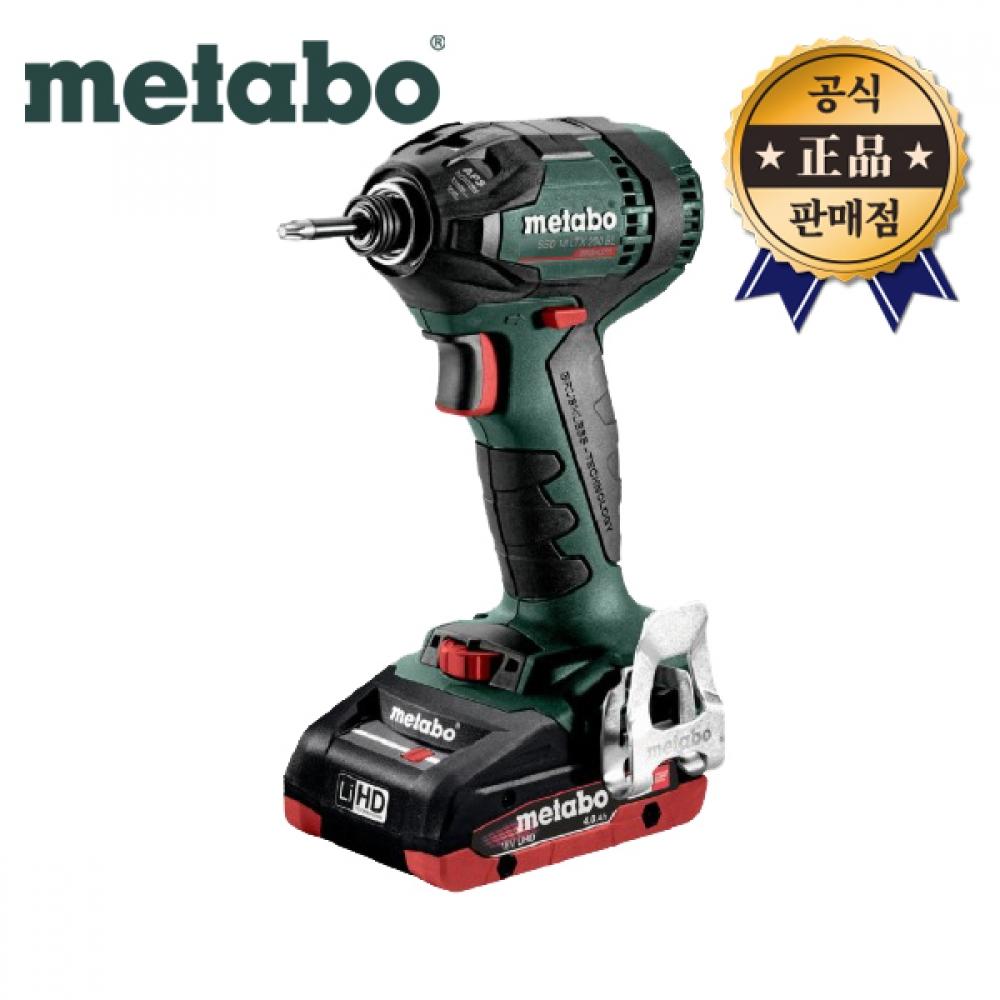 

Ударный шуруповерт Metabo SSD 18 LTX 200 BL 4.0Ahx2 18V, бесщеточный