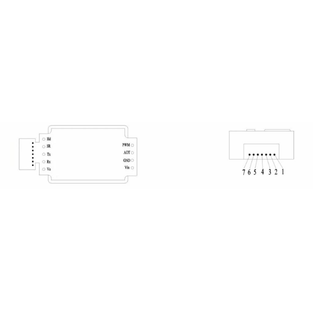 MH-Z19 MH-Z19C MH-Z19B MH-Z19E IR Infrarot CO2-Sensormodul Kohlendioxid-Gassensoren NDIR CO2-Monitor 400-5000 0-5000ppm UART
