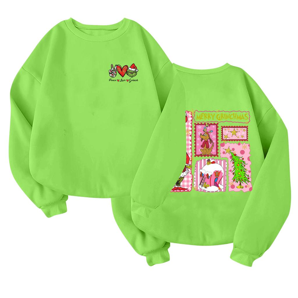 Kinder Modischer Leichter Langärmliger Rundhals-Pullover Mit Taschen Bedruckter Pullover