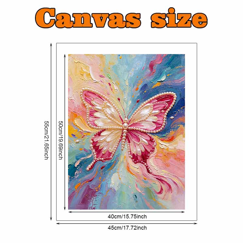 Butterfly 5D Pearl Painting Handmade DIY Home Office Desktop Decoration Painting Threedimensional