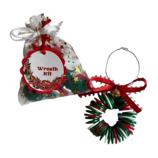 DIY Christmas Button Ornament Making Set Stacked Button Craft Kits Christmas Tree/Santa/Snowman/Angel Hanging Decoration