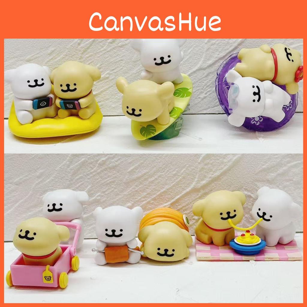 Action Maltese Figure Cartoon Model Toy Decoration Doll Children Ornament Gifts