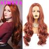 AIMEYA Blonde Wig Long Body Wave Lace Front Wig  Synthetic Lace Wig for Women Girl Heat Resistant Hair Cosplay Daily Use