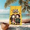 1Pc Moon Warrior Beach Towel Microfiber Beach Towel Thin Absorbent For Beach Swimming Yoga Bath Sports 0917304