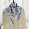 Breathable Cotton Square Scarf Korean Small Scarves All-match Square Handkerchief  Vacation