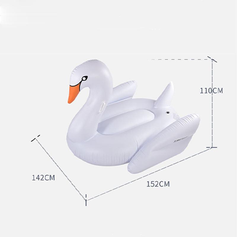 Inflatable Adult Largesized Toy Swan Flamingo Unicorn Float Circle Swimming