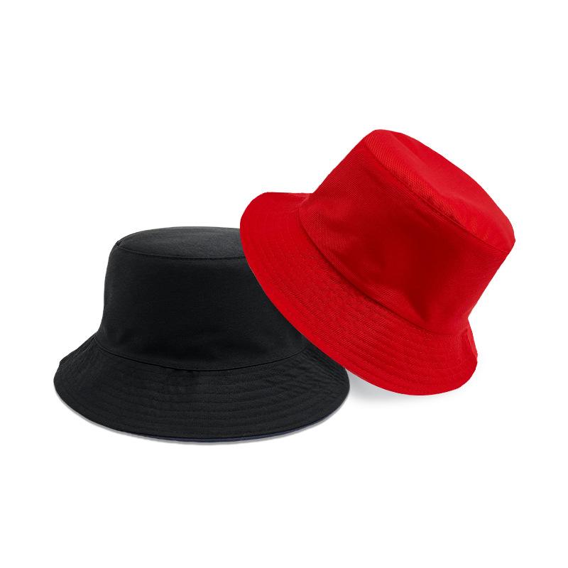 Rodičovský dětský styl Oboustranný rybářský klobouk Univerzální jednobarevný lehký klobouk typu bucket Venkovní ochrana obličeje Malý klobouk proti slunci