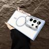 Samsung S26 Ultra Metal Lens Bracket & S25 Plus Magnetic Transparent Phone Case