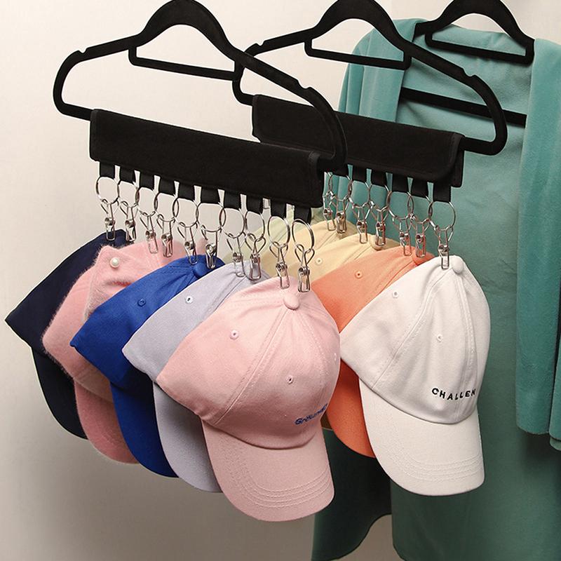 10 Clips Caps Holder Hat Organizer Hat Hanger Organizer Caps Holder Caps Organizer Wardrobe Organizer Hat Hook