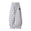Women's Retro Star Print Curved Blade Sweatpants - Loose Wide-Leg Design for Autumn/Winter Street Dance