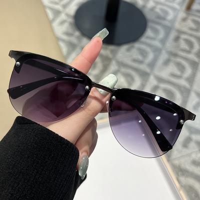 New Mens Sunglasses Fashion Cool Square Style Gradient Sun Glasses Women Trending Eyewear Driving Retro Uv400 Glasses