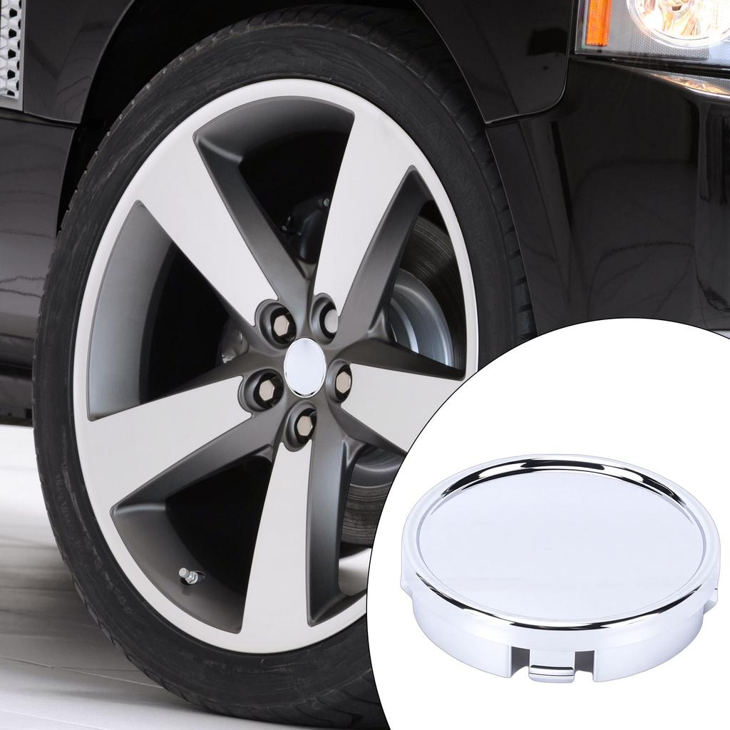 4 Stück Felgennabendeckel 64 mm Außendurchmesser Kratzfest ABS Ersatz für Volvo XC60 2008-2026 Silber