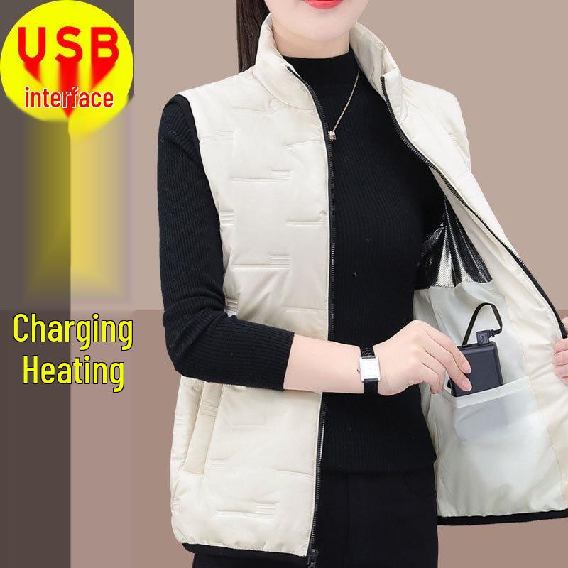 

Женский умный электрический жилет с подогревом большого размера с USB-зарядкой - Зима L