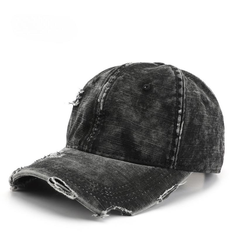 Japanese retro spring and autumn washed hole baseball cap outdoor women's sports leisure sunscreen peaked hat