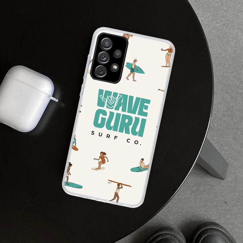 Surf Board Aesthetic Phone Case for Samsung Galaxy A17 A16 A26 A36 A56 A57 A37 A15 A25 A35 A55 A14 A24 A34 A54 A13 A23 A33 A53 G
