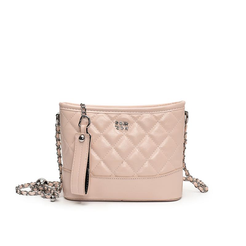 New fashionable and high-end small square bag 2025 trendy one-shoulder oblique span women's bag Korean version of Xiaoxiangfeng diamond underarm bag