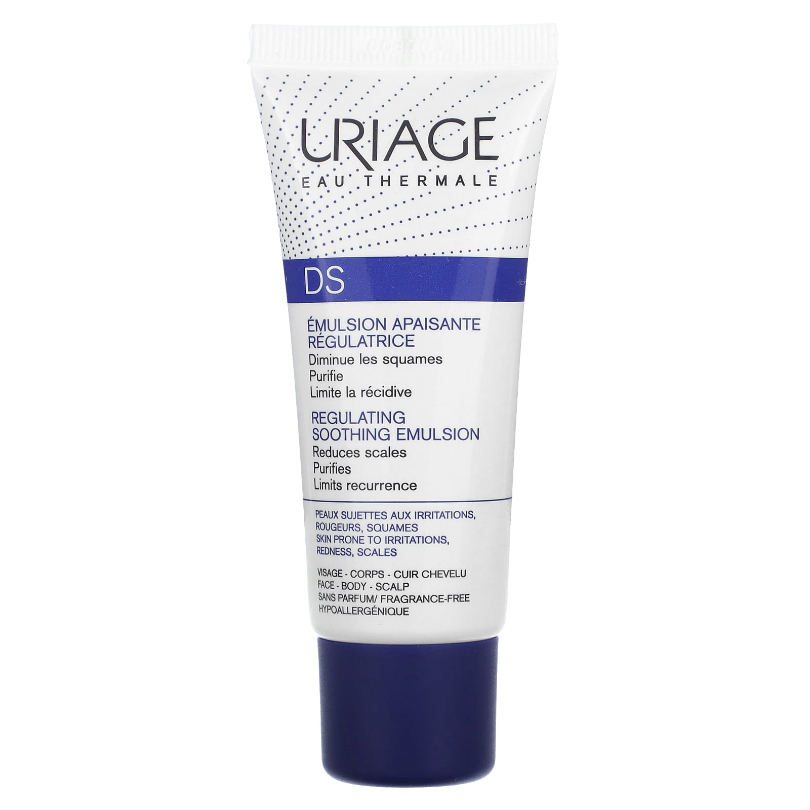 Uriage, DS, успокаивающая эмульсия с кондиционером, без отдушек, 1,35 жидких унций (40 мл)