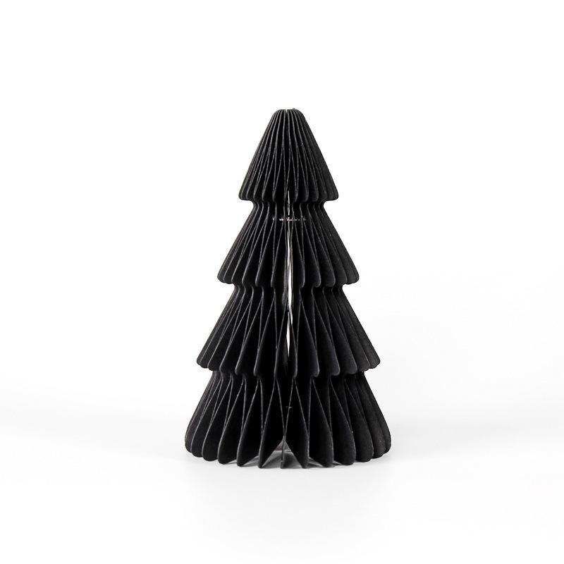 Origami Honeycomb Christmas Tree Tabletop Ornament for Home and Party Decor