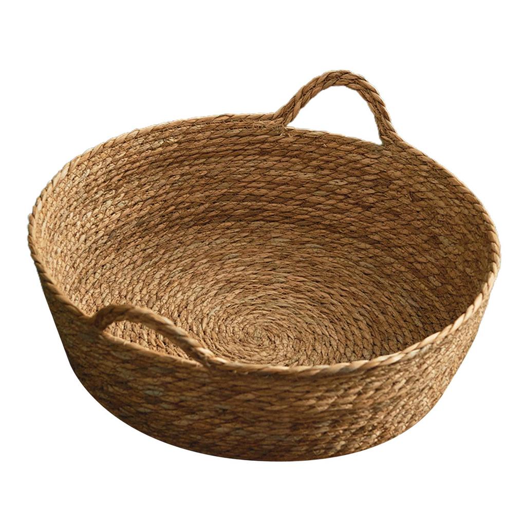 Geflochtener Katzenkorb Indoor Spielkorb Kleiner Hundebett Winter Sommer Langlebig Handgeflochten