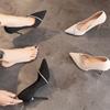 Women's Summer New High Heels Stiletto Pointed Rhinestone Fashionable Shallow Heels