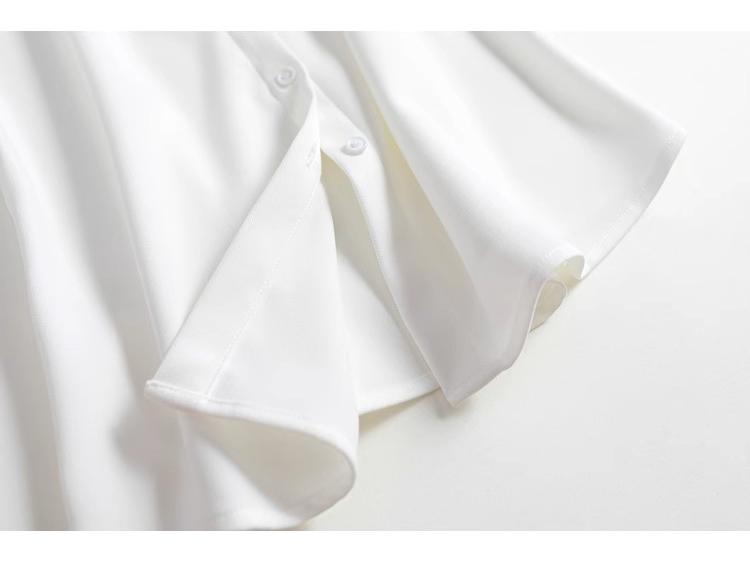 Korean Style Sleeveless Chiffon Fake Collar Versatile Women's Shirt Vest for Spring/Summer 2025