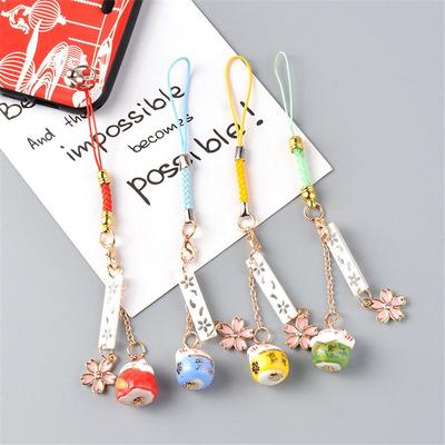 Pendant DIY Charms Mobile Phone Straps Mobile Phone Lanyard Maneki Neko Trinkets Lucky Cat Keychain