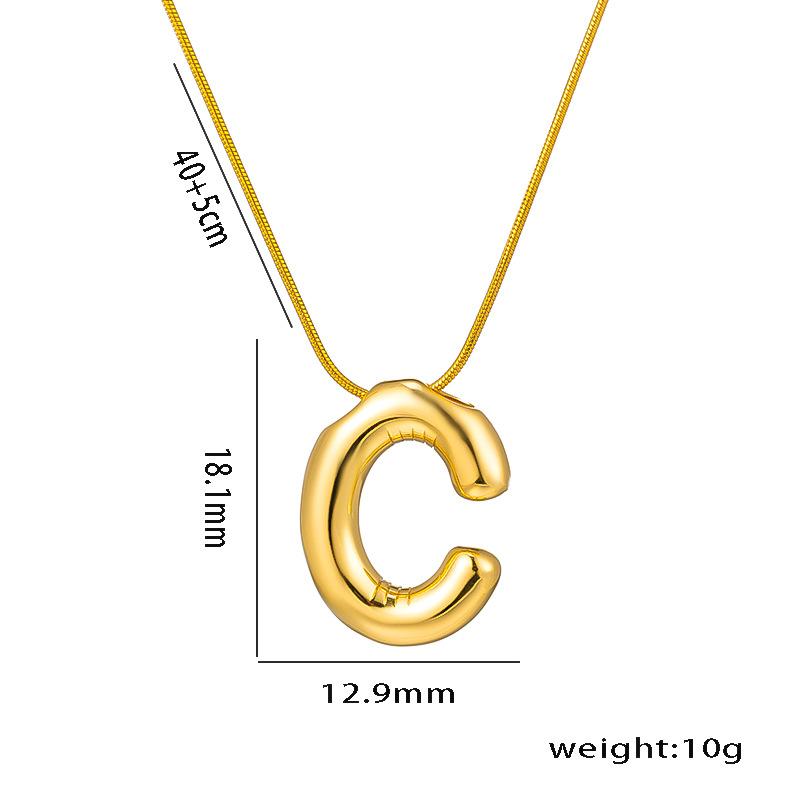 Collana con Ciondolo Lettera Alfabeto A-Z in Acciaio Inossidabile per Donna Catena a Serpente Iniziale Choker Clavicola Collane Gioielli per Regali di Compleanno