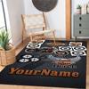 Harley-davidson Motorcycles Personalized Name Area Rug Suitable for Outdoor Game Room Foyer Dining Room Antislip Carpet Anime Office Decor