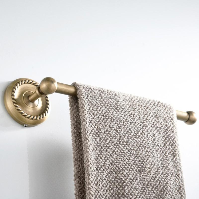 Bathroom Classic Towel Holder, Aluminium Wall Mounted Antique Brass Towel Ring Towel Holder Bathroom Accessories